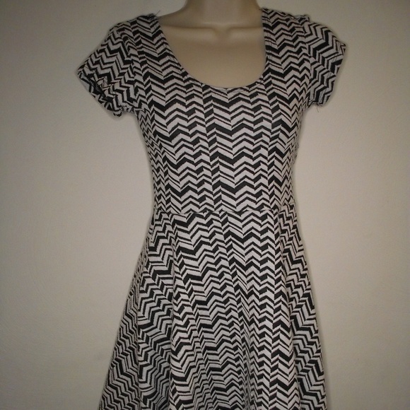 planet gold skater dress